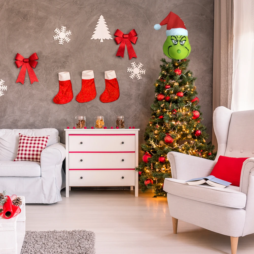 

Новая пушистая зеленая рукоятка, Искусственная елка для рождественской елки Xmax, украшения для домашвечерние