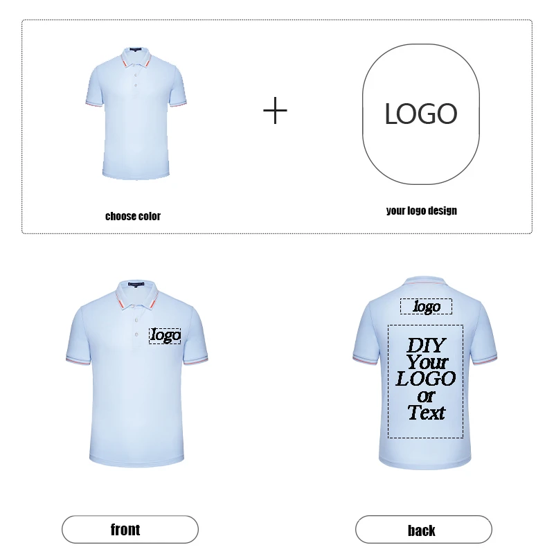 В наличии 7 цветов футболка поло пользовательские новые летние унисекс мода все