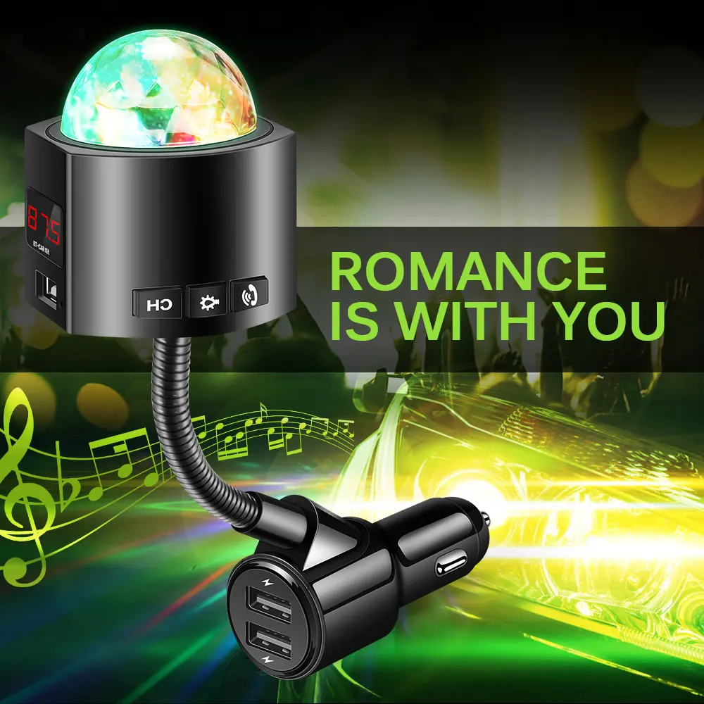 Автомобильный Звездный мини USB светодиодный диско светильник M3 для сцены