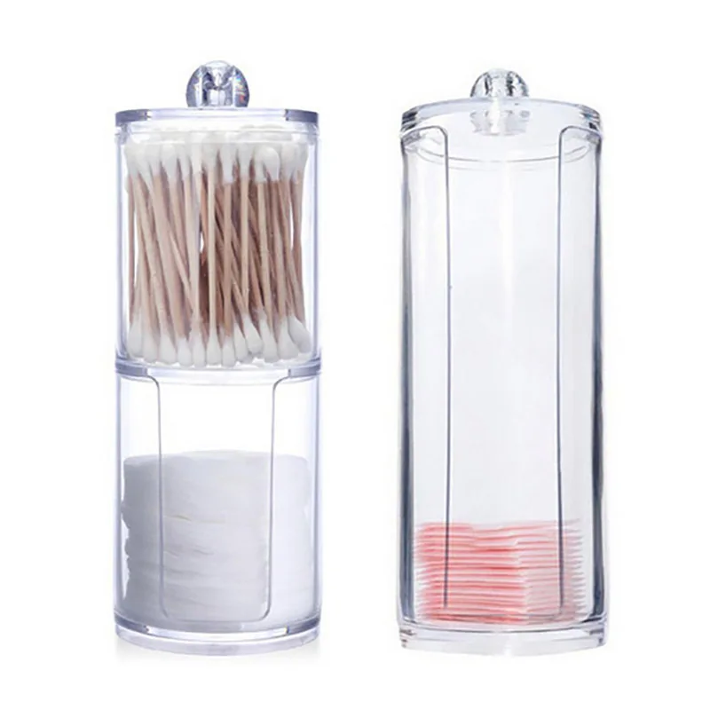 Multifunctional Cosmetic Makeup Cotton Pad Organizer Jewelry Acrylic Storage Box and Round Container Candy Jars | Дом и сад