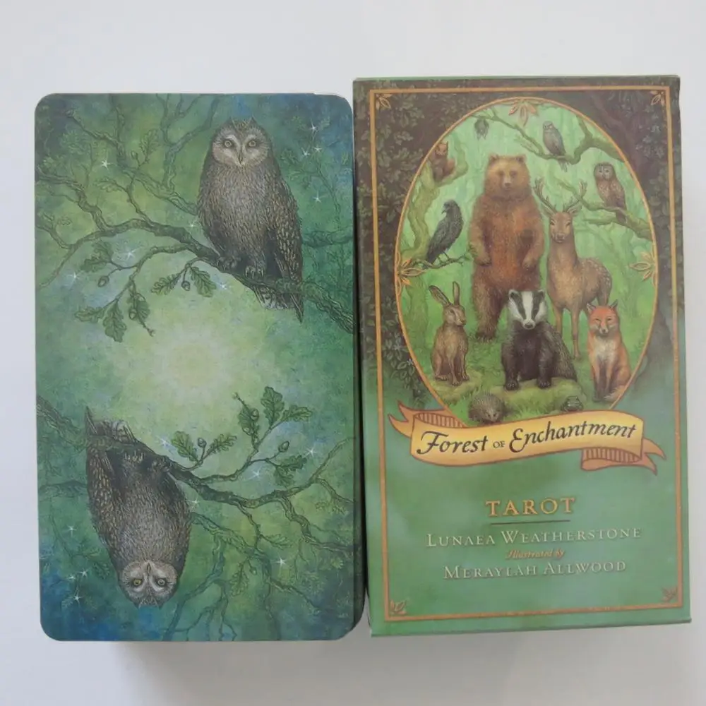 

new Tarot deck oracles cards mysterious divination forest of enchantment tarot cards for women girls cards game board game