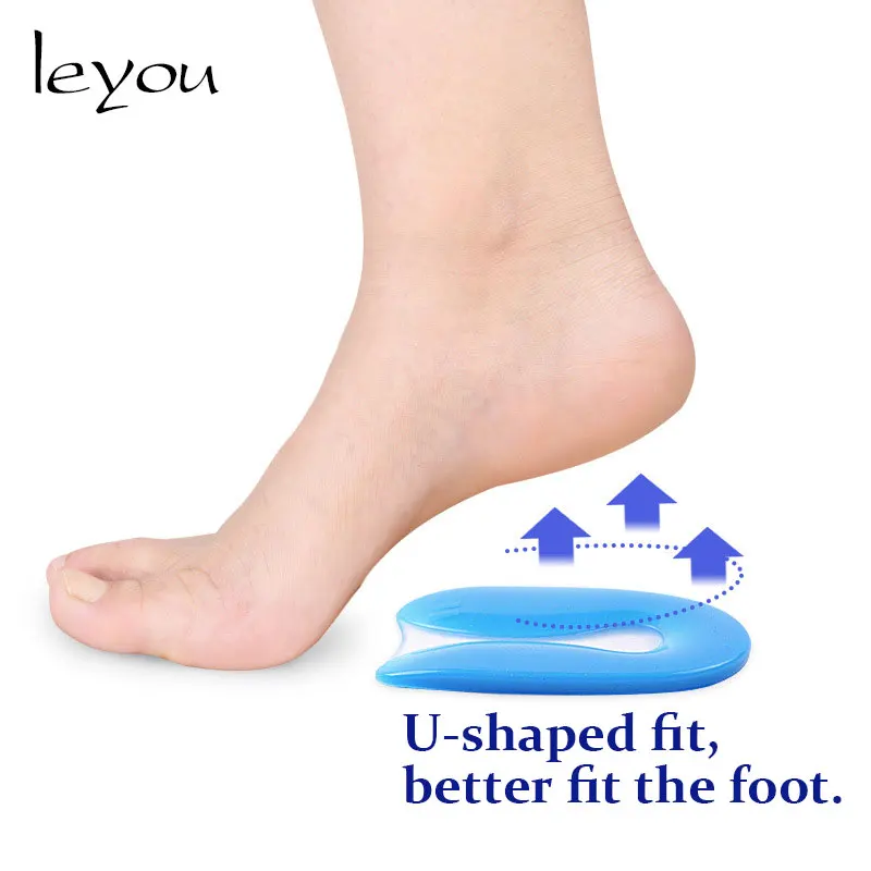 Силиконовая стелька под пятку Leyou облегчающая стельки для ног|Вкладыши и