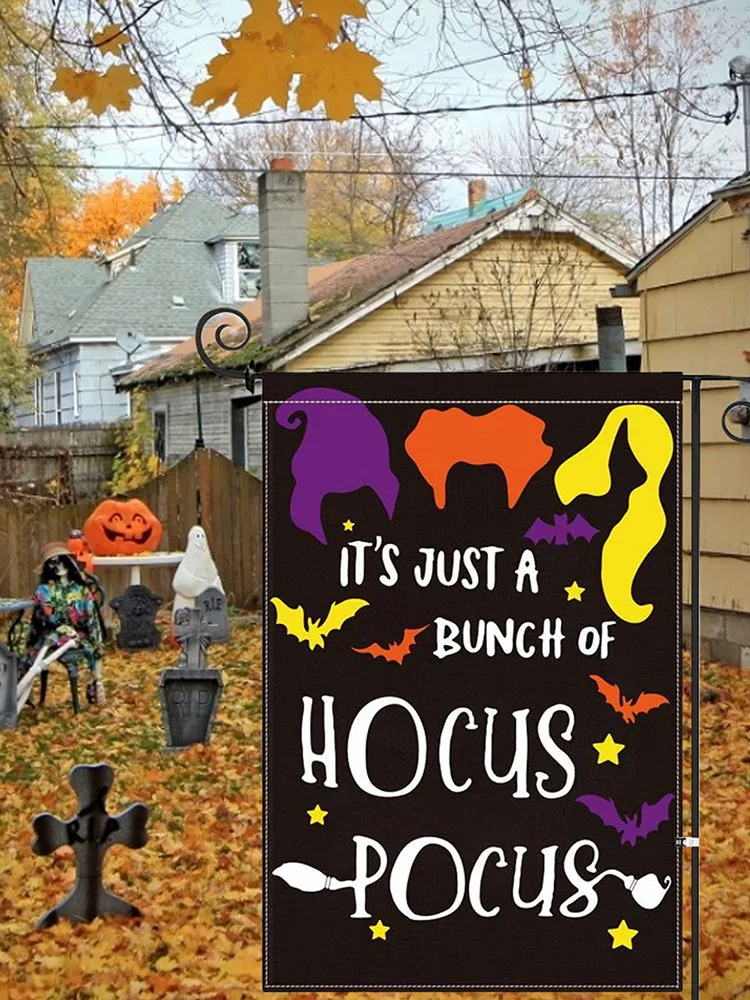 Украшение на Хэллоуин флаг двор сад подвесной баннер ведьма это просто куча