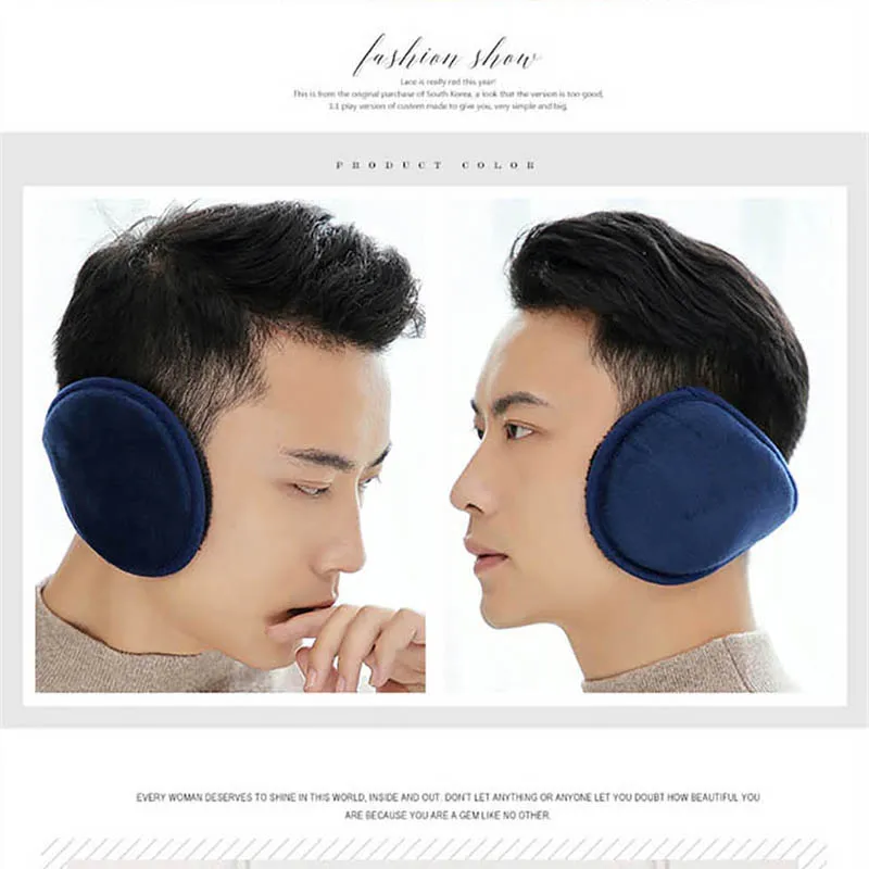 Calymel зимний утеплитель унисекс наушники теплые плюшевые тканевые для мужчин и