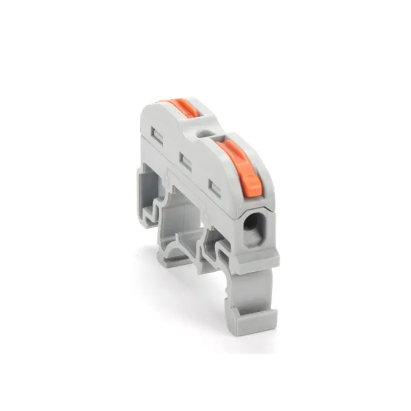 

10pcs PCT-211 Din Rail Wire Connector Compact Wiring Connector Quick Connecting