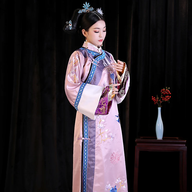Китайский древний комплект с вышивкой костюм для игры в ТВ маньчжоуская