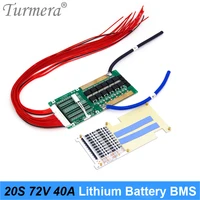 turmera 20s 72v 84v 40a bms with balance lithium battery protected board for 18650 21700 electric bike and e scooter battery use