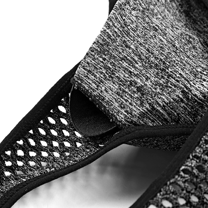 

Breathable Sports Bra Women High Stretch Wire Free Padded Sports Top Seamless Fitness Vest Absorb Sweat Running Bra