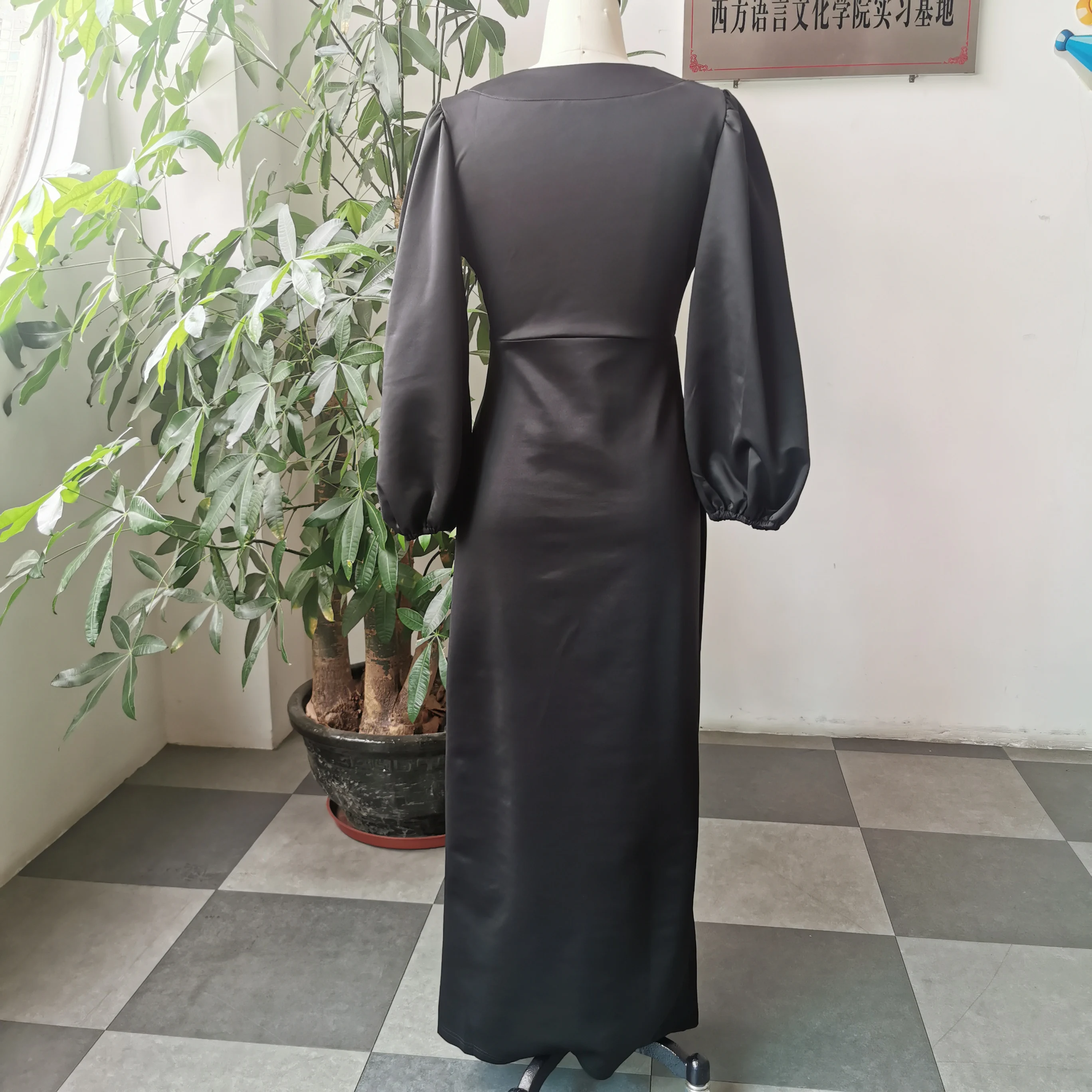 Женское платье Русалка с V образным вырезом длинное в африканском