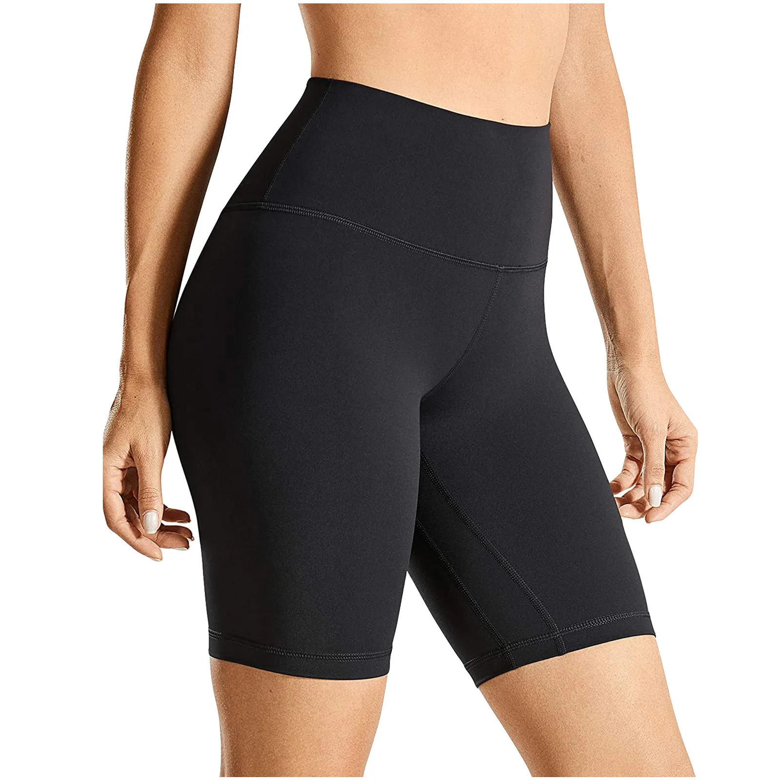 

Spodnie Damskie Skinny Summer Ladies Solid High-waist Hip Stretch Underpants Running Fitness Yoga Shorts