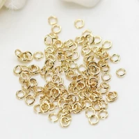 diy jewelry accessories color preserving 14k gold copper ring handmade materials open ring necklace bracelet 500pcs a pack