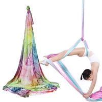 whole sale yoga hammock silk aerial yoga toy swing fabric anti gravity yoga belts fitness for home yoga slimming and shaping