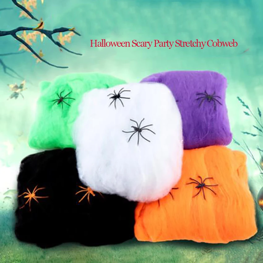 Страшный реквизит на Хэллоуин для вечерние белый Фотофон паук страшное