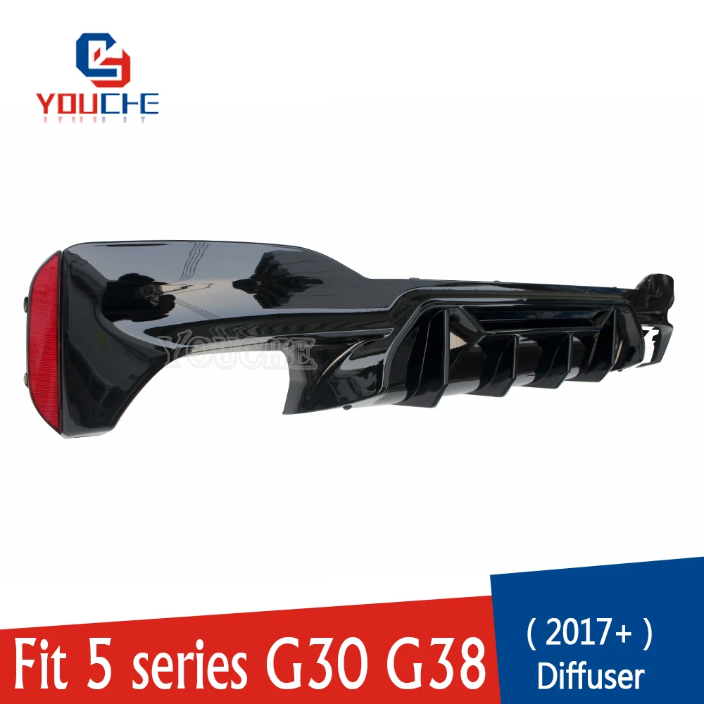 G30 задний бампер диффузор спойлер для BMW 5 серии 4-дверный седан 2017 + ABS Пластик