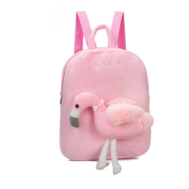 Flamingo Pink Местный склад, детский рюкзак с животными для мальчиков и девочек, школьная сумка, рюкзак для детского сада - Цвет: Flamingo Pink