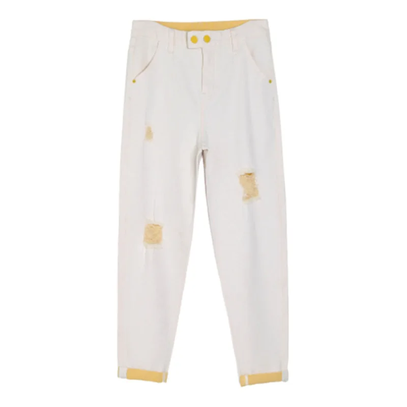 

2021 New Ripped Jeans For Women Summer Jeans Woman Plus Size Jean Femme High Waist Jeans Ladies Denim Pants Mujer Casual