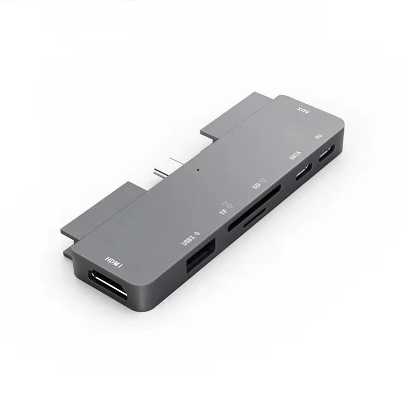 USB C концентратор мульти 3 0 с 2 со слотом для Sd Tf карты Aux портом 7 в 1 док-станция Macbook