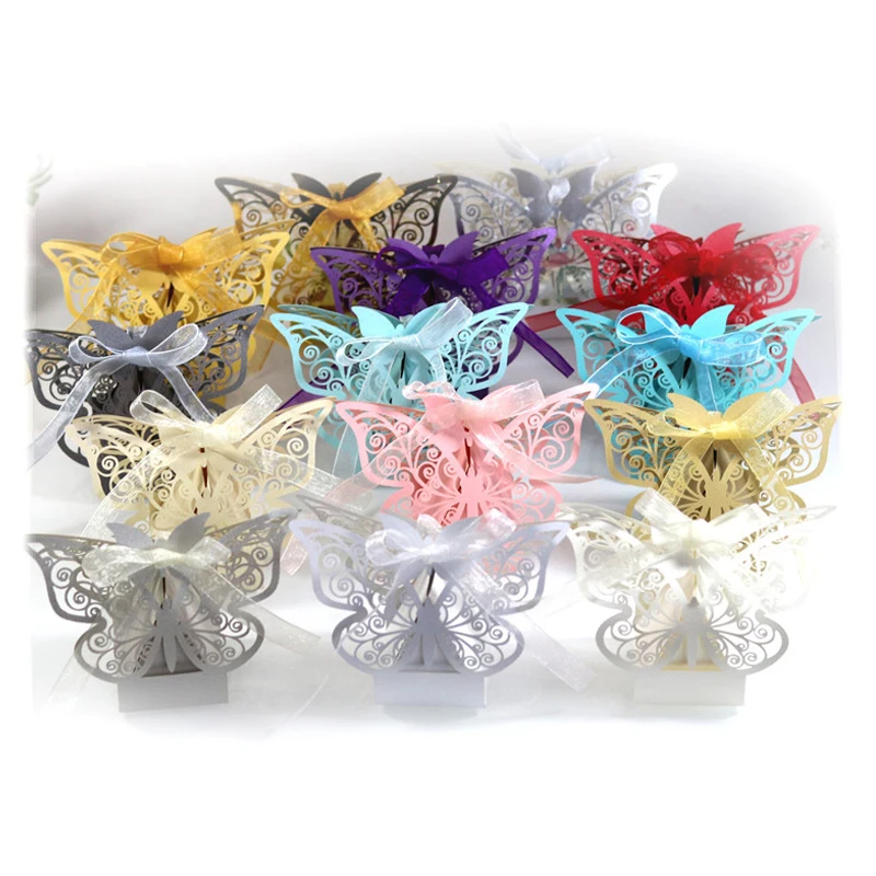 50 100 Стандартная бумажная коробка для конфет Подарочная упаковка шоколадного