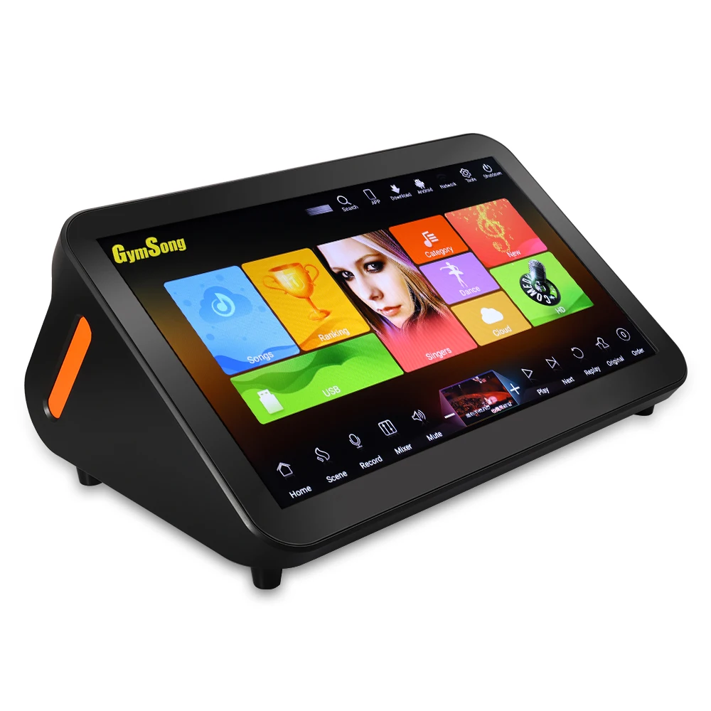 GymSong 15 6 &quotДомашний КТВ Поющий караоке плеер машина Android с 2 ТБ HDD песни сенсорный