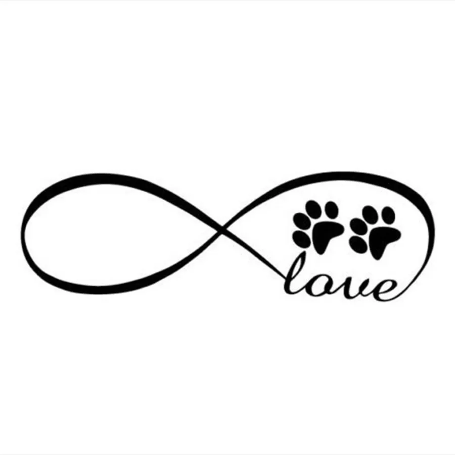 Стикеры для автомобиля стикеры Собачья лапа след любовь наклейки следы ног |