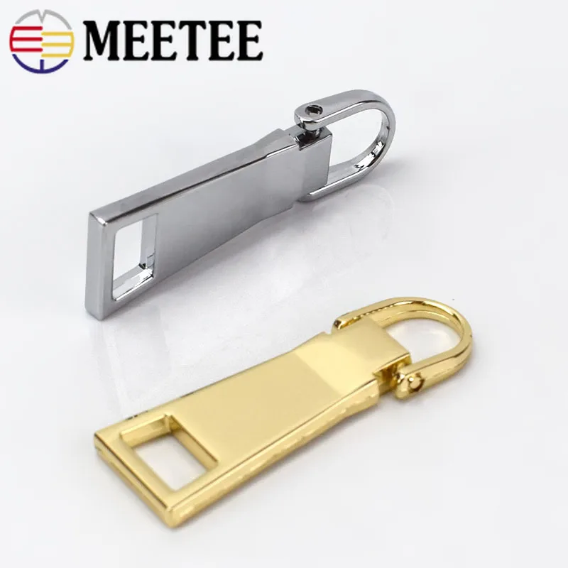 

5Pcs Detachable Metal Zipper Pullers for 8# 10# 15# Zip Sliders Head Zips Repair Kits Zippers Pulls Tab DIY Sewing Craft ZT109