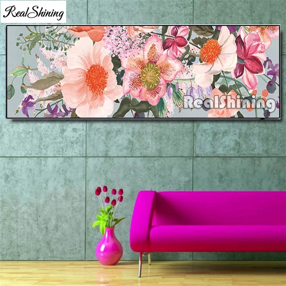 

Diy diamond painting large colorful rose flowers 5D full Drill rhinestone mosaic Diamant embroidery abstract T80