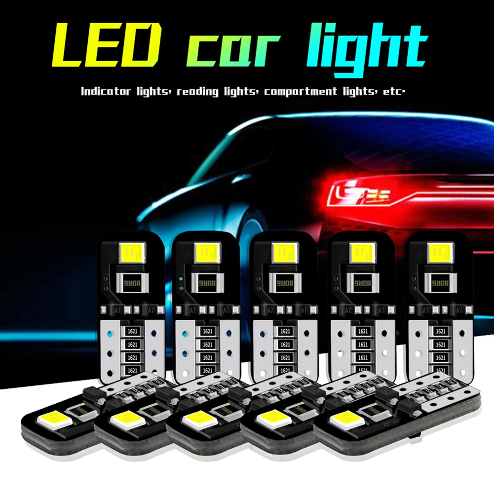 

10X 12V T10 194 168 W5W SMD LED Car HID White CANBUS Error Free Wedge Light Bulb
