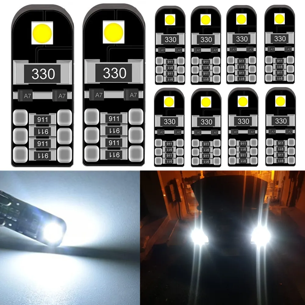 

10pcs T10 W5W White LED Reverse Backup Bulb Parking City Light for Mercedes Benz Mercedes W204 C Class 2007-2014 Exterior light