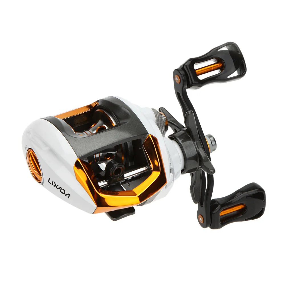 

Lixada Baitcasting Fishing Reel 12+1 Ball Bearings Fly High Speed Fishing Reel with Magnetic Brake System for Pesca