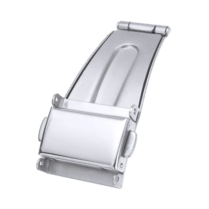 Steel Automatic Butterfly Buckle Watch Push Button Fold Deployment Clasp Strap Buckle For Watchbands 12-22 mm Replacement