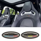 Авто подголовники сиденья значок наклейка для Mini Cooper JCW R56 R57 R61 F54 R58 R59 F56 F55 F60 Countryman Clubman Hardtop Convertible