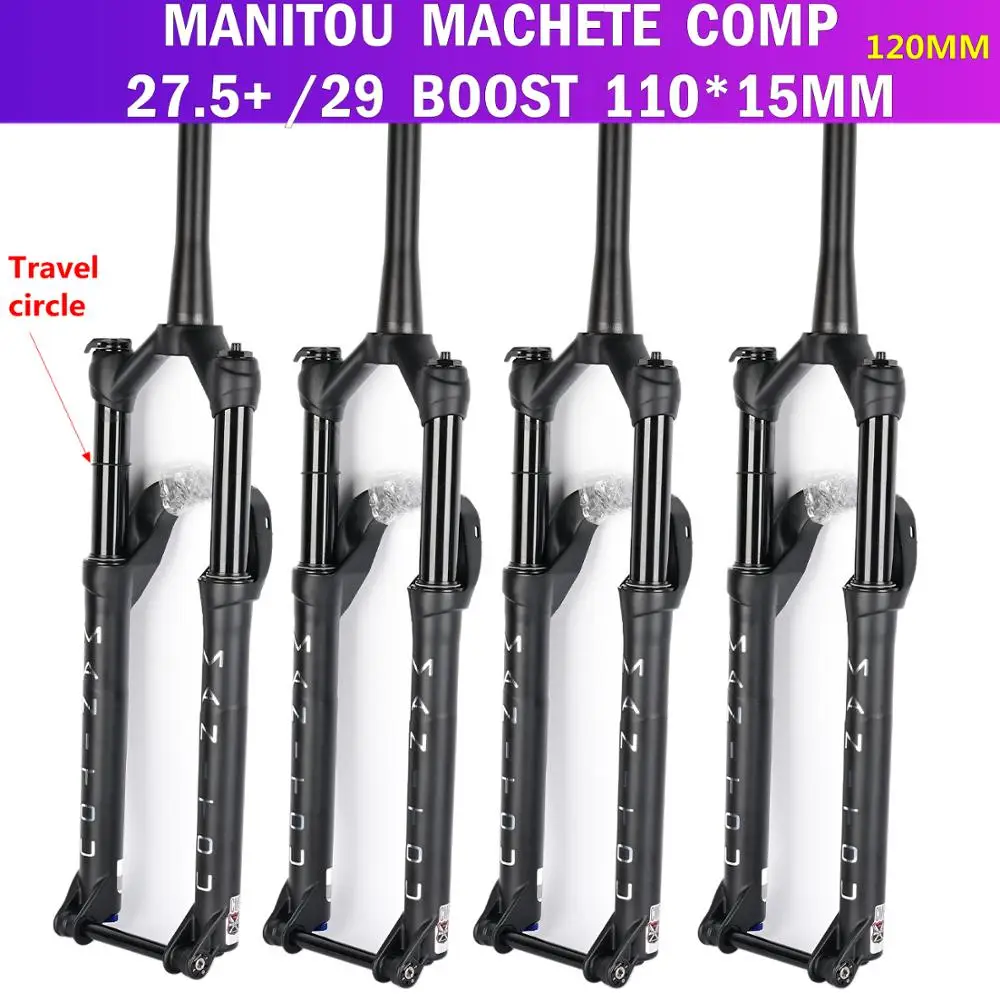 

Manitou MACHETE COMP Bike Fork 27.5+ 29er BOOST 110*15MM Mountain MTB Bicycle Fork suspension Oil and Gas Fork remote lock Cone