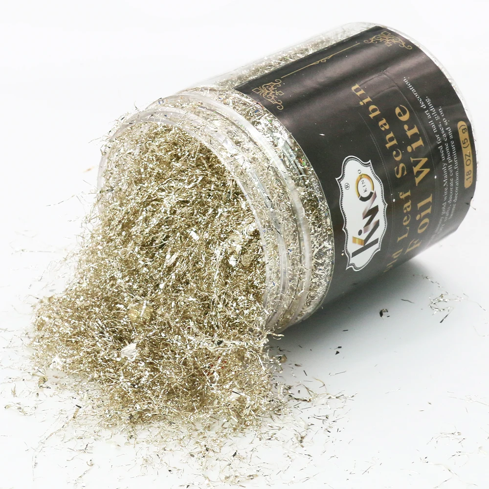 Искусственные золотые листочки античные серебряные хлопья для художественного