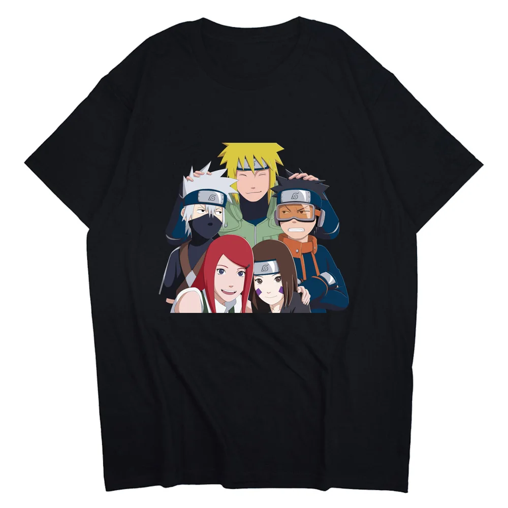 

Hand-Painted Printing Men's Couple Cotton T-Shirt Anime Cartoon Character Shirt Novelty Fashion Round Neck Summer