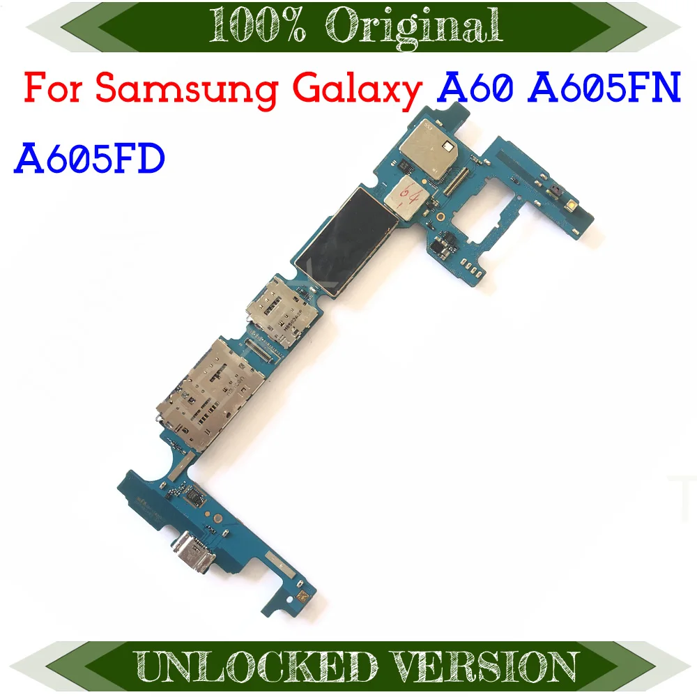 Оригинальная разблокированная материнская плата для Samsung Galaxy A9 Star Lite A605FN A605FD с