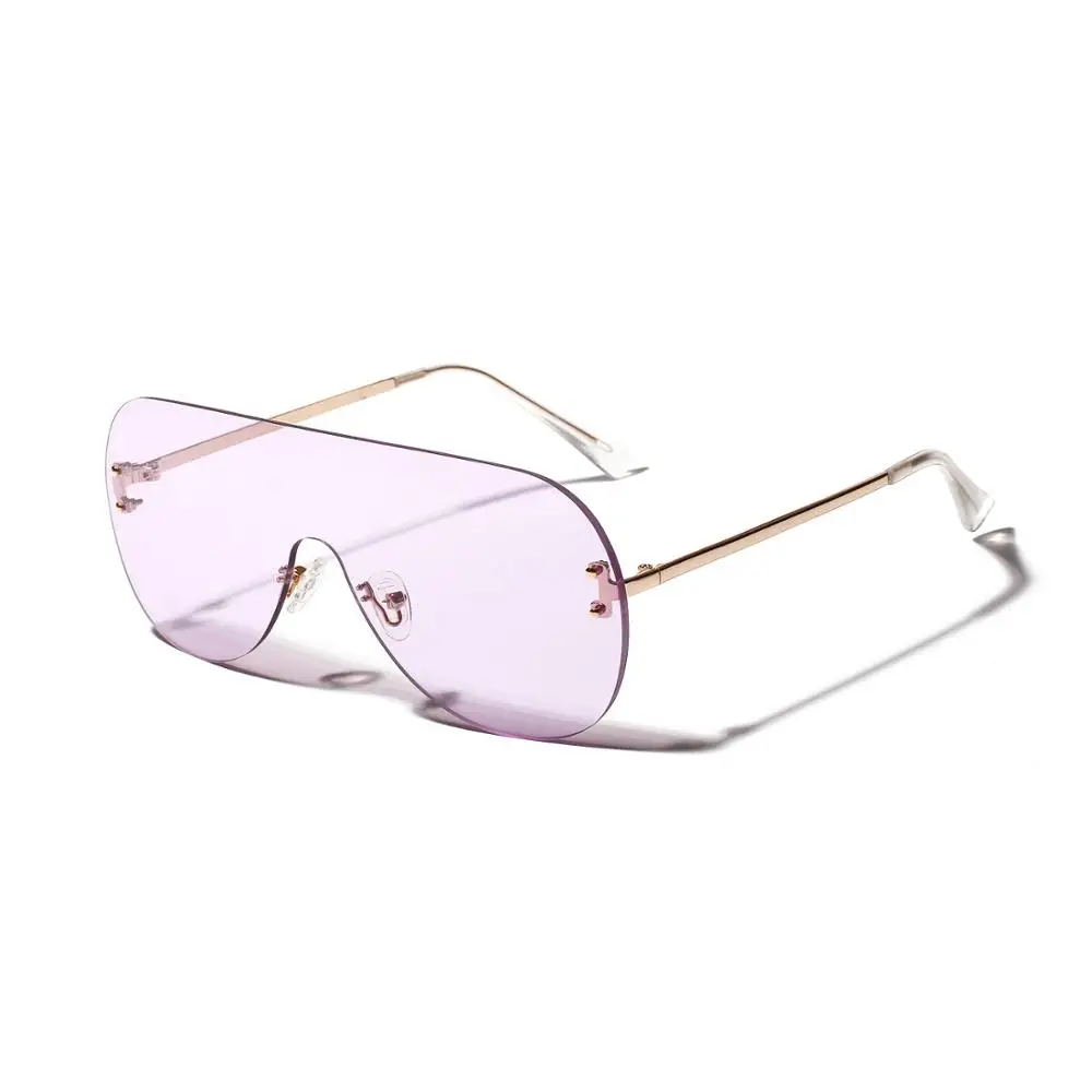 2019 новые высококачественные большие популярные очки без оправы для