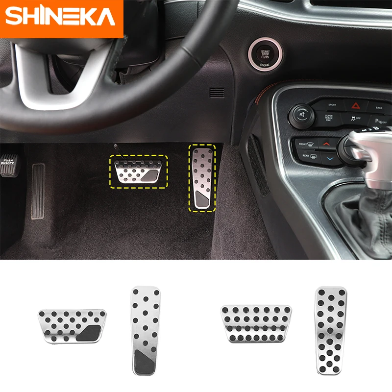 Ножная педаль SHINEKA из нержавеющей стали автомобильный аксессуар ножная тормоза