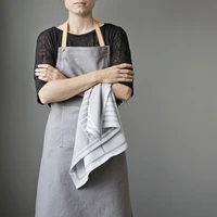 nordic danish apron pure cotton fashion simple apron cowhide kitchen restaurant studio apron