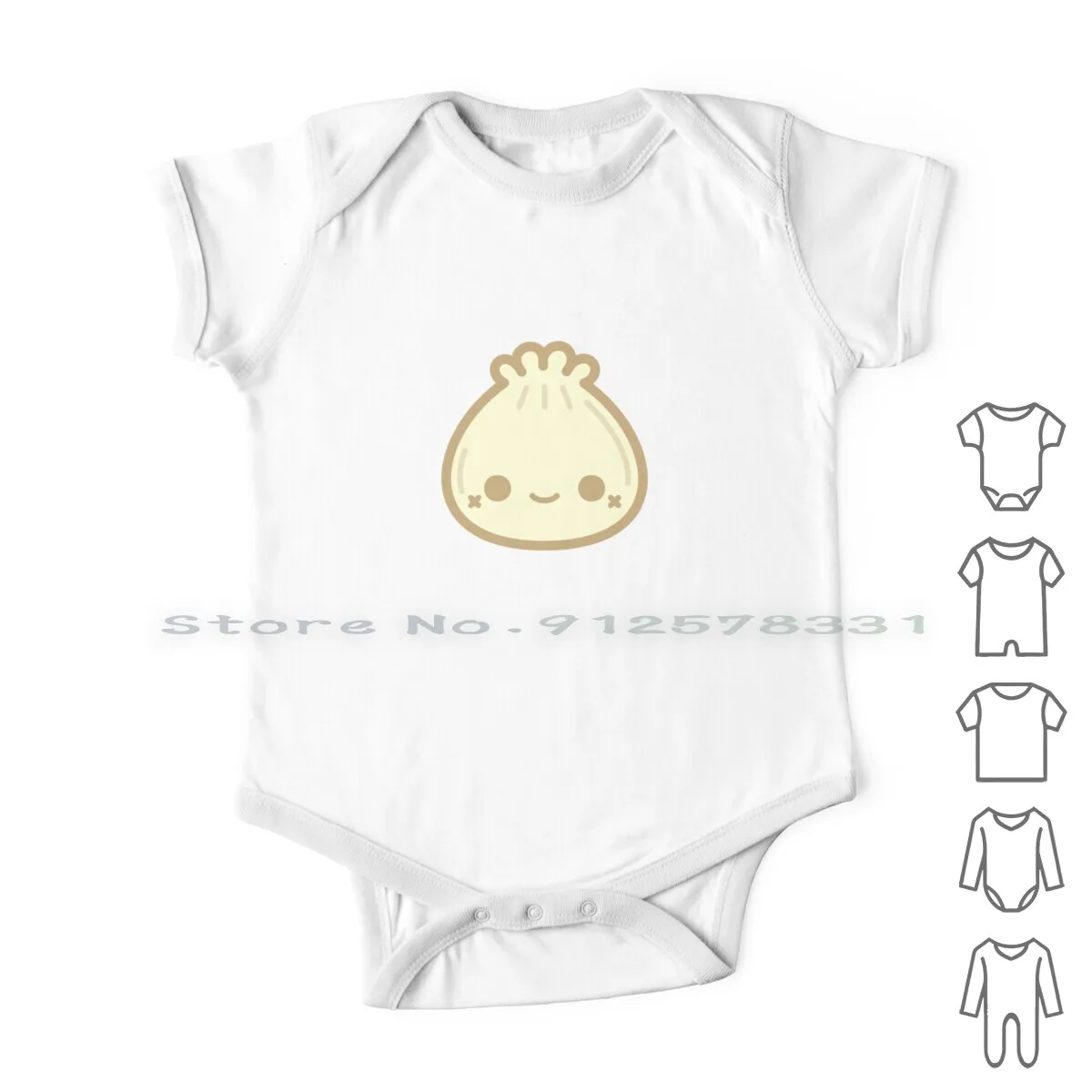 

Yummy Cute Steamed Bun Newborn Baby Clothes Rompers Cotton Jumpsuits Cute Kawaii Steamed Bun Food Yummy Nom Happy Tasty Sweet