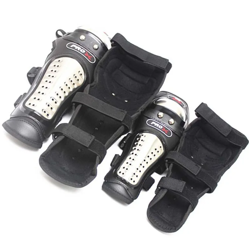 

Black Motorcycle Kneepad Motorcycle Protectors Knee Pads Stainless Stee