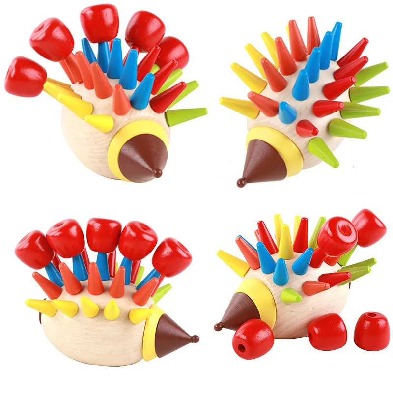 

New Products CHILDREN'S Wooden Toy Fun Toys Hedgehog