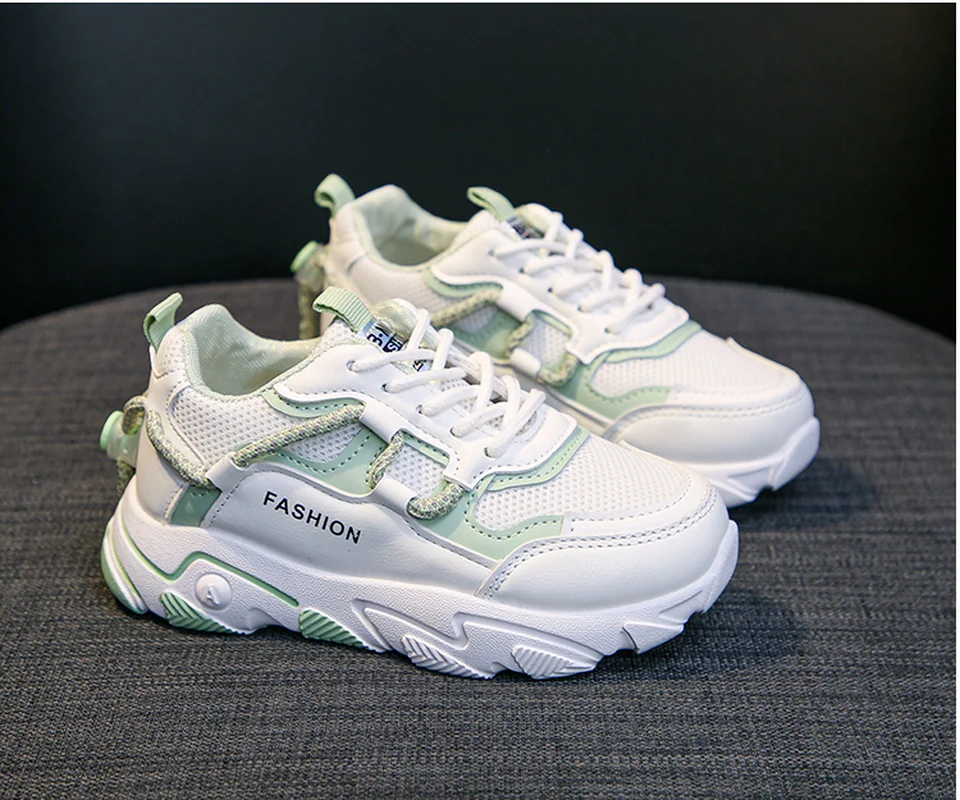 

Brand Fashion Girls Jogging Shoes Breathable Running Trainers Girl Anti Slip Kids School Shoes 4-12 Years Girls Running Shoes