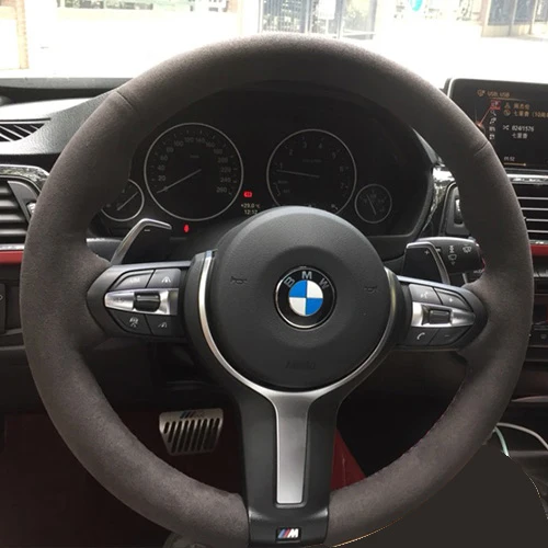 

Для BMW 3 серии 5 серии 7 серии X1 X2 X3 X5 X6 M4 самодельная черная замша ручной работы