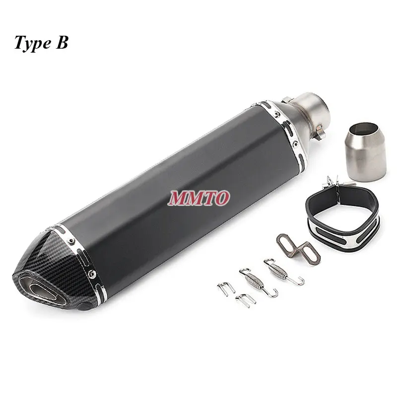 51 мм выхлопной мотоцикл Echappement Escape мото глушитель Модифицированная труба 470 длина