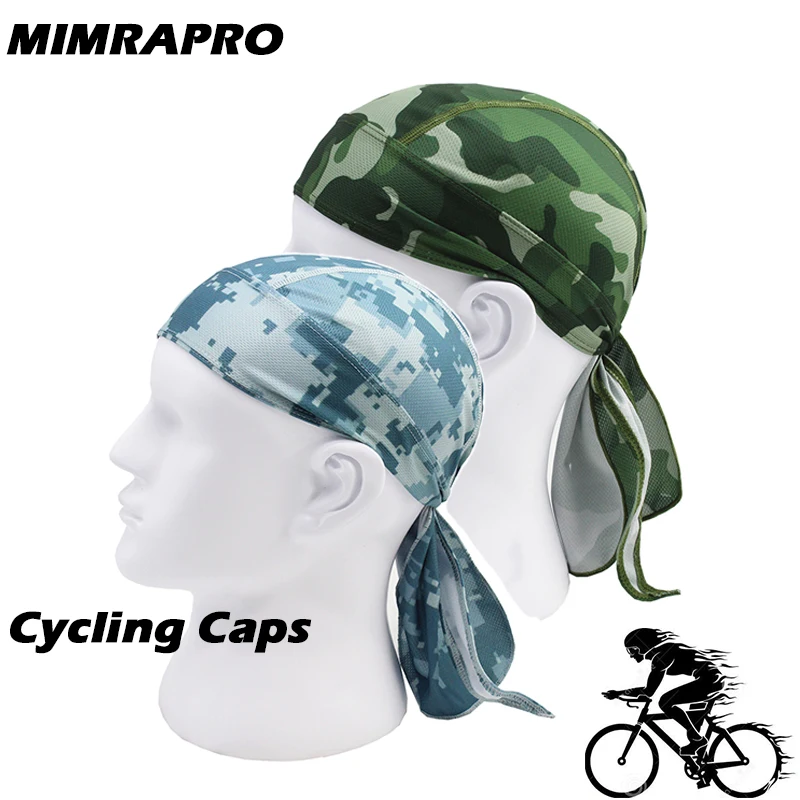 

MIMRAPRP Quick Dry Pure Cycling Cap Head Scarf Summer Men Running Riding Bandana Headscarf Ciclismo Pirate Hat Hood Headband