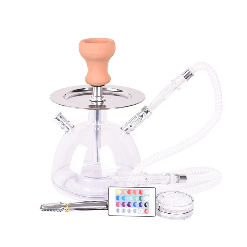 Стеклянные Hookahs кальян Shishas водопроводный шланг дистанционный многоцветный Русский стиль полный набор табак для кальяна чаши Chicha