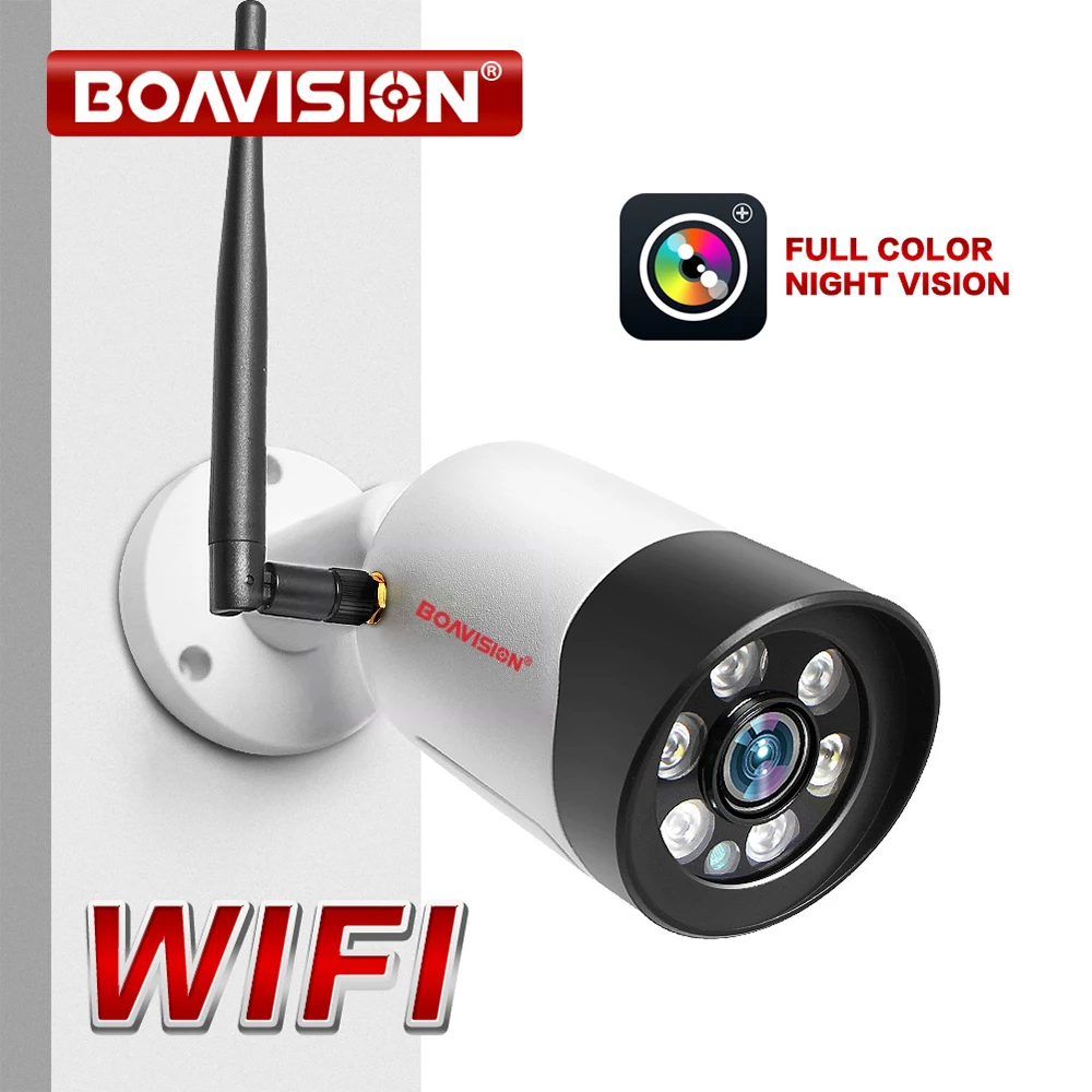 

5MP Wifi IP Camera 1080P Security Wireless Camera Outdoor Full Color Night Vision 2-Way Audio Bullet Floodlight Camera