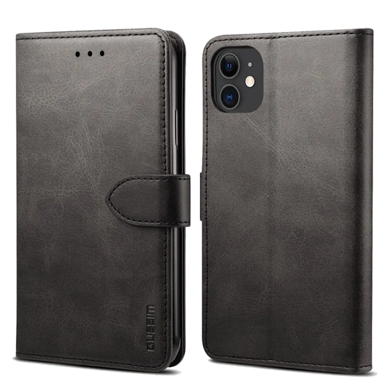 Кожаный чехол для iPhone 11 Pro Max XS Max XR X 8 7 6 6S Plus откидной Чехол-бумажник для samsung S10 S9 S8 Plus S10E Note 10 9 8 чехол s