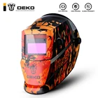 Электросварочная маска DEKO, Сварочная линза для сварочного аппарата, с автоматическим затемнением, регулируемый диапазон 49-13