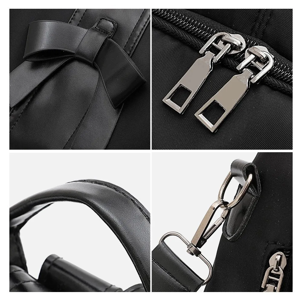 Женский рюкзак TTOU с защитой от кражи качественный кожаный мягкий школьный ранец